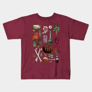 Collage Basic Ingredients for a Witch Kids T-Shirt